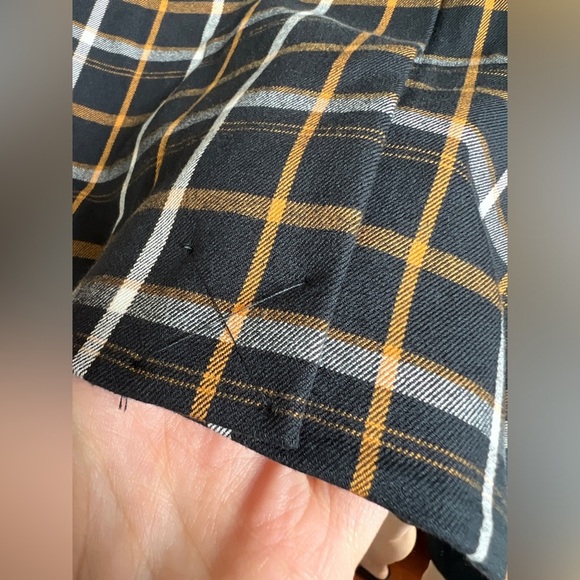 Maeve Anthropologie Womens Oversized Plaid Equestrian Black Fall Blazer Size 2 - Picture 13 of 15